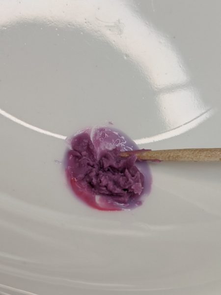 キャラチョコ紫,作り方,チョコペン,食紅