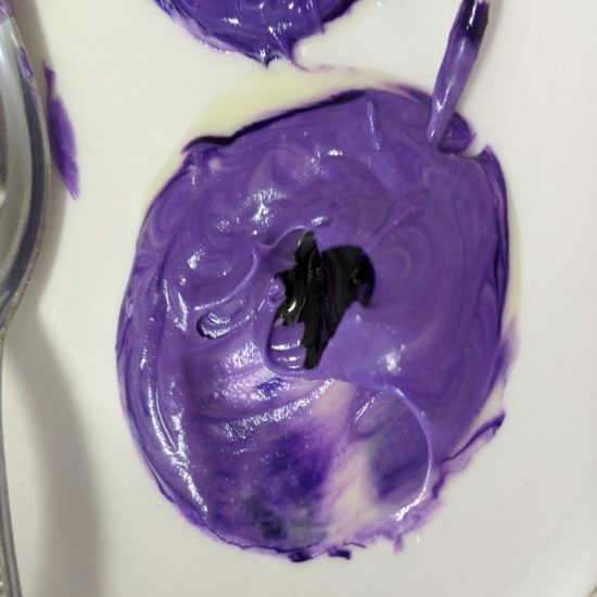 キャラチョコ紫,作り方,食紅