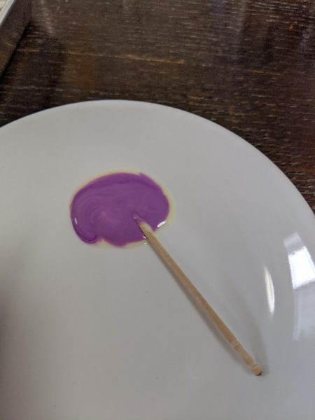 キャラチョコ紫,作り方,食紅